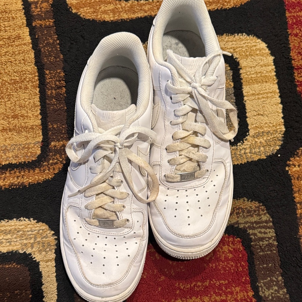 Nike White Lace-Up Sneakers